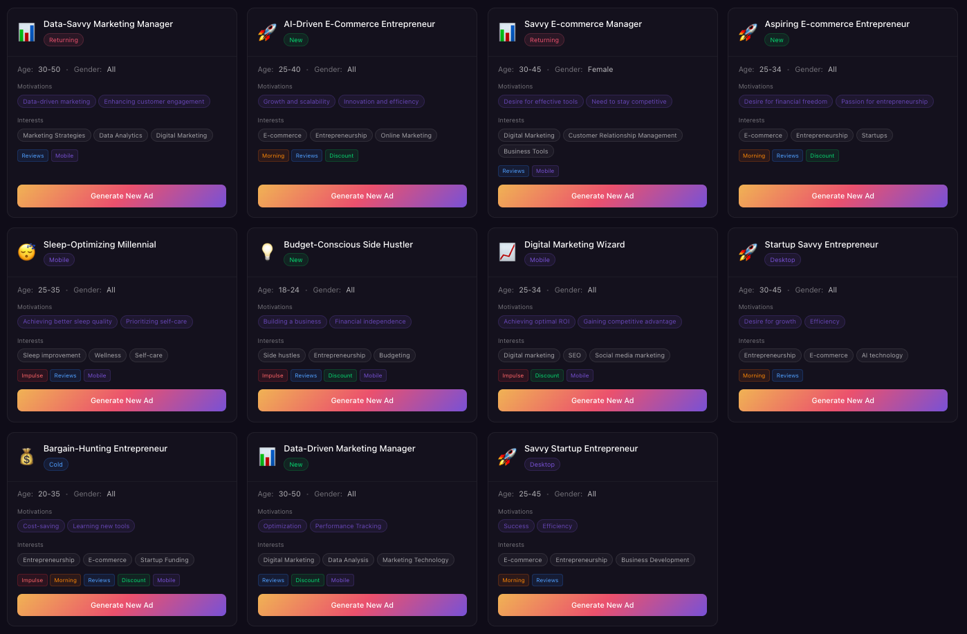 Customer DNA Personas